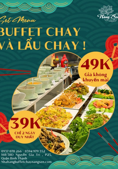🪷 Từ ngày 18/01/2024, Nhà hàng buffet NÀNG SEN ra mắt chương trình BUFFET TRƯA VĂN PHÒNG chỉ 49k từ thứ 2 đến thứ 6 hàng tuần. 